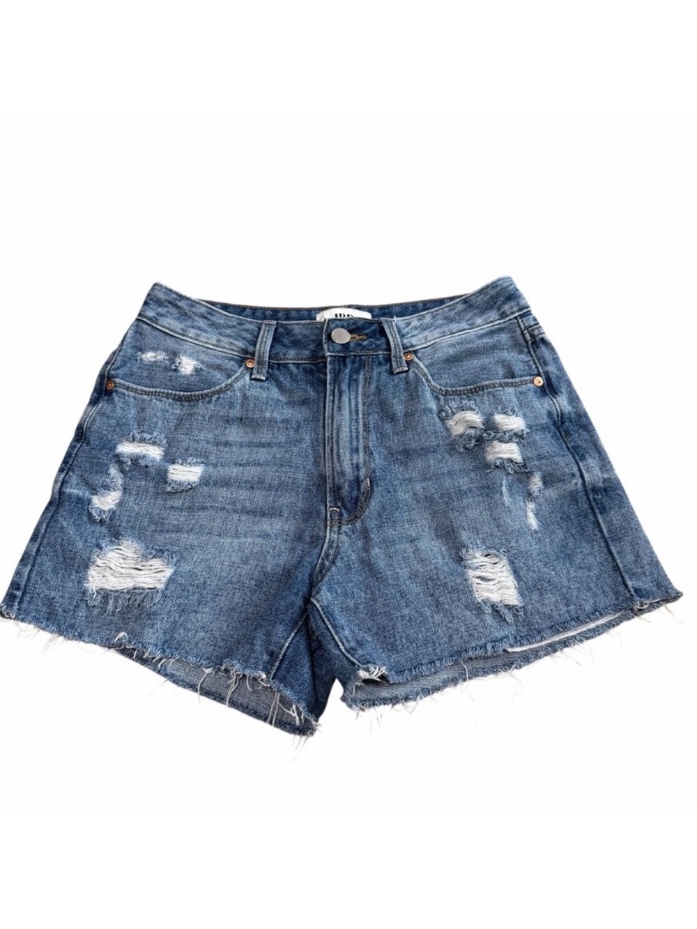 JBD (Just Black Denim) Distressed High Rise 100% Cotton‎ Shorts | Size XS